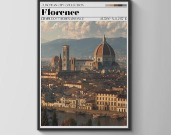 Florence Cityscape Poster Renaissance Art Print