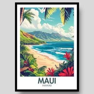 Maui Poster - Hawaii Poster - Maui - Maui Print - Hawaiian Art - Hawaii - Maui Wall Art - Hawaii Print - Hawaii Wall Art - Maui Art