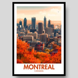 Montreal Poster - Montreal Wall Art - Canada - Montreal Print - Montreal - Montreal Art - Canadian - Montreal Gift - Canada Poster