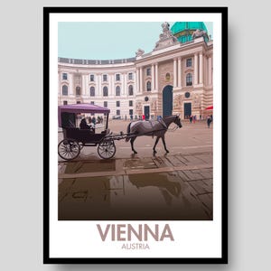 Vienna Poster - Austria - Vienna Print - Vienna Wall Art - Austria Poster - Austria Print - Austria Painting - Vienna Travel Poster