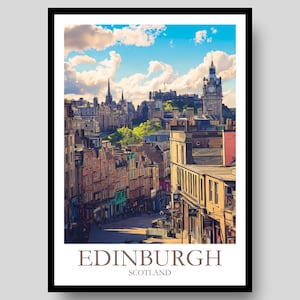 Edinburgh Poster - Schottland Poster - Edinburgh Druck - Schottland - Edinburgh Geschenk - Edinburgh - Reiseposter - Edinburgh Kunst - schottische Geschenke