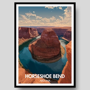 Horseshoe Bend Poster - Arizona Poster - Horseshoe Bend - Horseshoe Bend Print - Arizona - National Park Poster - Grand Canyon Poster