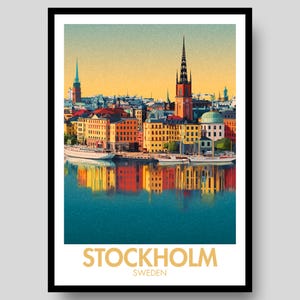 Stockholm Poster - Stockholm Print - Sweden Poster - Stockholm - Stockholm Wall Art - Sweden - Stockholm City Art - Swedish Poster
