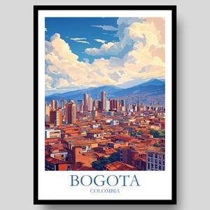 Bogota Poster - Colombia Poster - Bogota - City Poster - Colombia - Bogota Print - South America Poster - Travel Poster - Colombia Wall Art
