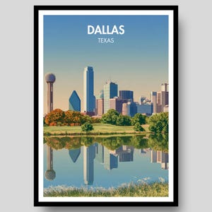 Dallas Poster - Dallas Texas Poster - Dallas - Texas Poster - Dallas Print - Texas Wall Art - Dallas Cowboys - Texas - Dallas Wall Art