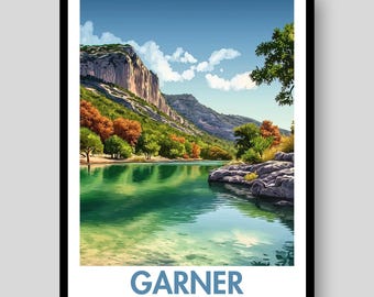 Garner State Park Poster - Texas Poster - Garner State Park - Texas - Garner State Park Print - Garner State Park Wall Art - Texas Wall Art