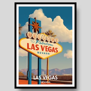 Las Vegas Poster - Las Vegas Sign - Las Vegas Print - Nevada - Las Vegas Wall Art - Las Vegas - Las Vegas Art - Nevada Poster