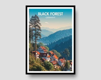 Black Forest Poster - German Wall Art