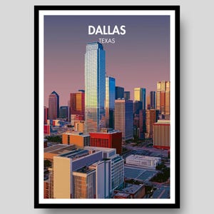 Dallas Poster - Dallas Texas Poster - Dallas - Texas Poster - Dallas Cowboys - Texas Wall Art - Dallas Print - Texas - Dallas Print