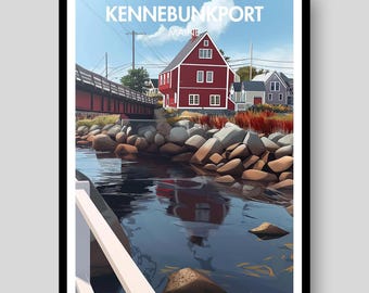 Kennebunkport Poster - Maine Poster - Kennebunkport - Kennebunkport Print - Kennebunkport Gift - Maine - Maine Print - Kennebunkport Maine