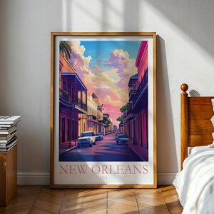 New Orleans Poster - New Orleans Druck - Stadt Poster - New Orleans Wandkunst - New Orleans - Reiseposter - Poster Set - New Orleans Geschenk