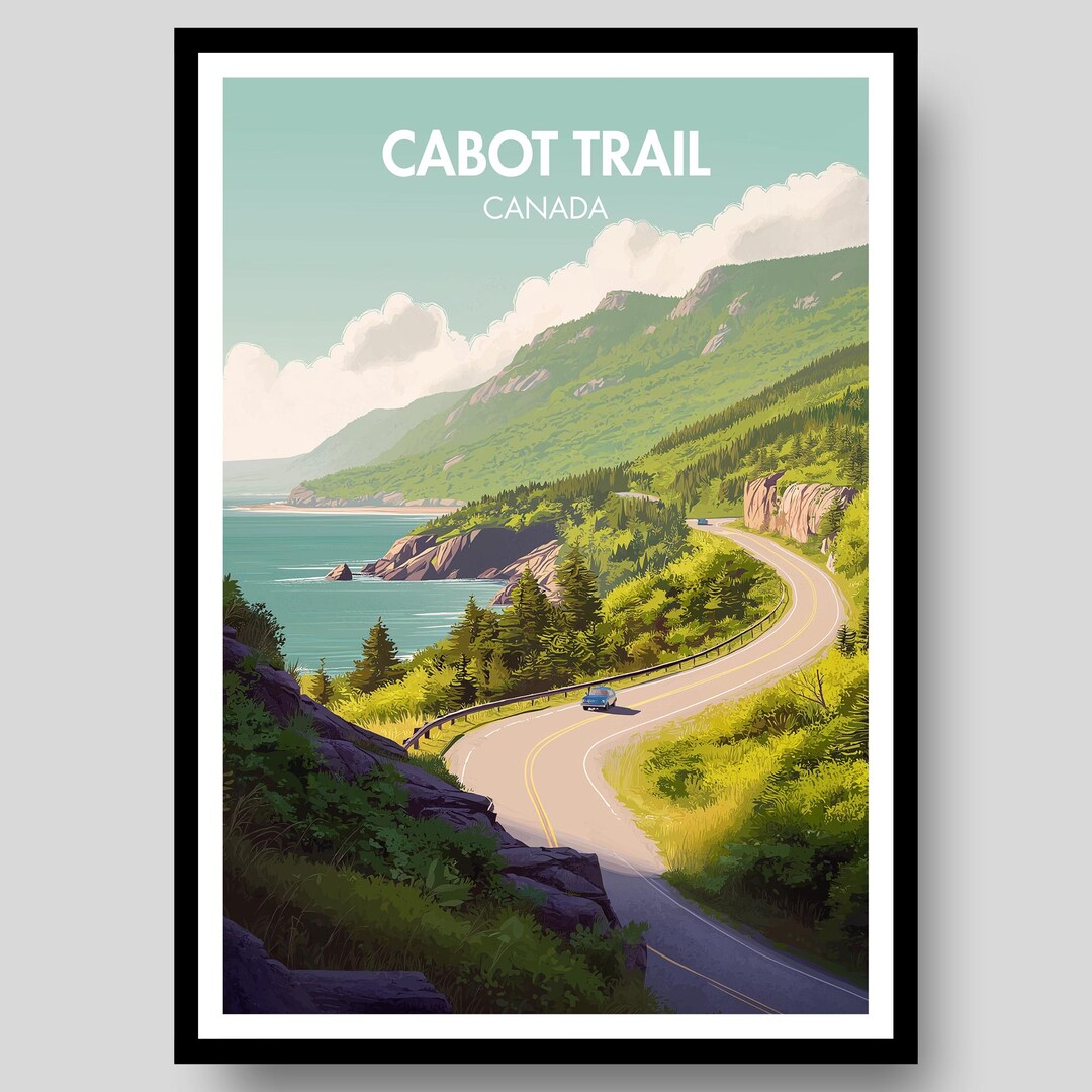 Cabot Trail Poster - Canada Poster - Cabot Trail Wall Art - Cabot Trail ...