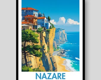 Nazare Poster - Surf Poster - Portugal Gifts