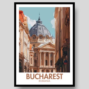 Bucharest Poster - Romania Poster - Bucharest Print - Bucharest - Bucharest Wall Art - Romanian Poster - Romania - Romania Wall Art