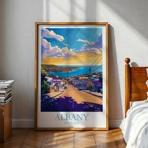 Póster de Albany - Australia Occidental - Arte mural australiano - Albany - Póster del océano - Póster de viaje - Arte australiano - Perth - Impresión de Albany