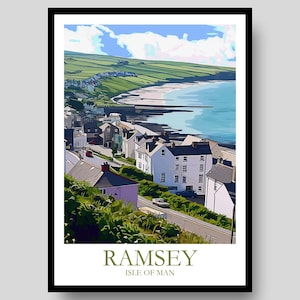 Ramsey Poster - Isle of Man Poster - Isle of Man TT - Motorbike Poster - Motorcycle Wall Art - Isle Of Man - MotoGP - Isle of Man Print