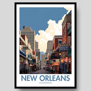 New Orleans Poster - New Orleans - Louisiana Poster - New Orleans Print - New Orleans Wall Art - Louisiana - New Orleans Print