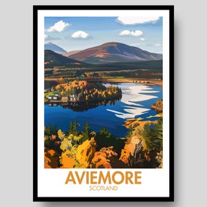Aviemore Poster - Scotland Poster - Aviemore - Scottish Wall Art - Scotland - Scotland Wall Art - Cairngorms Poster - Cairngorms