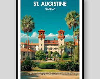 St. Augustine Poster - Florida Poster - St. Augustine - Florida - St. Augustine Print - St. Augustine Wall Art - St. Augustine Gift