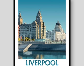 Liverpool Poster - Liverpool - Liverpool Print - Liverpool FC - UK Wall Art - Liverpool Prints - Liverpool Wall Art - Liverpool Gifts