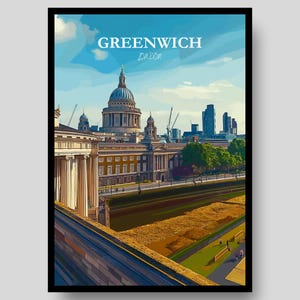 Greenwich Poster - London Poster - Greenwich Park Poster - Greenwich - London - Greenwich Park - London Wall Art - Greenwich Park Print