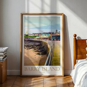 Poster di Barry Island - Poster del Galles - Regalo gallese - Barry Island - Poster gallese - Galles - Gallese - Stampa del Galles - Arte murale del Galles - Arte gallese