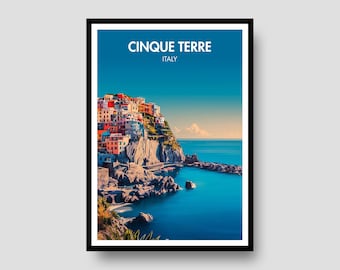 Cinque Terre Poster – Italy Travel Art Print