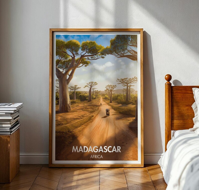Madagascar Poster - African Poster - Madagascar - Madagascar Print ...