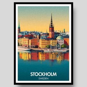 Stockholm Poster - Stockholm Print - Sweden Poster - Stockholm - Stockholm Wall Art - Sweden - Stockholm City Art - Sweden Print