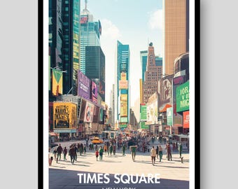 Times Square Poster - New York Poster - Times Square - New York City - Times Square Print - Times Square Art - New York Print - New York
