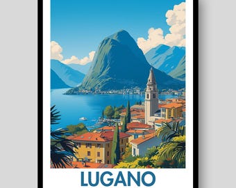 Lugano Poster - Swiss Wall Art