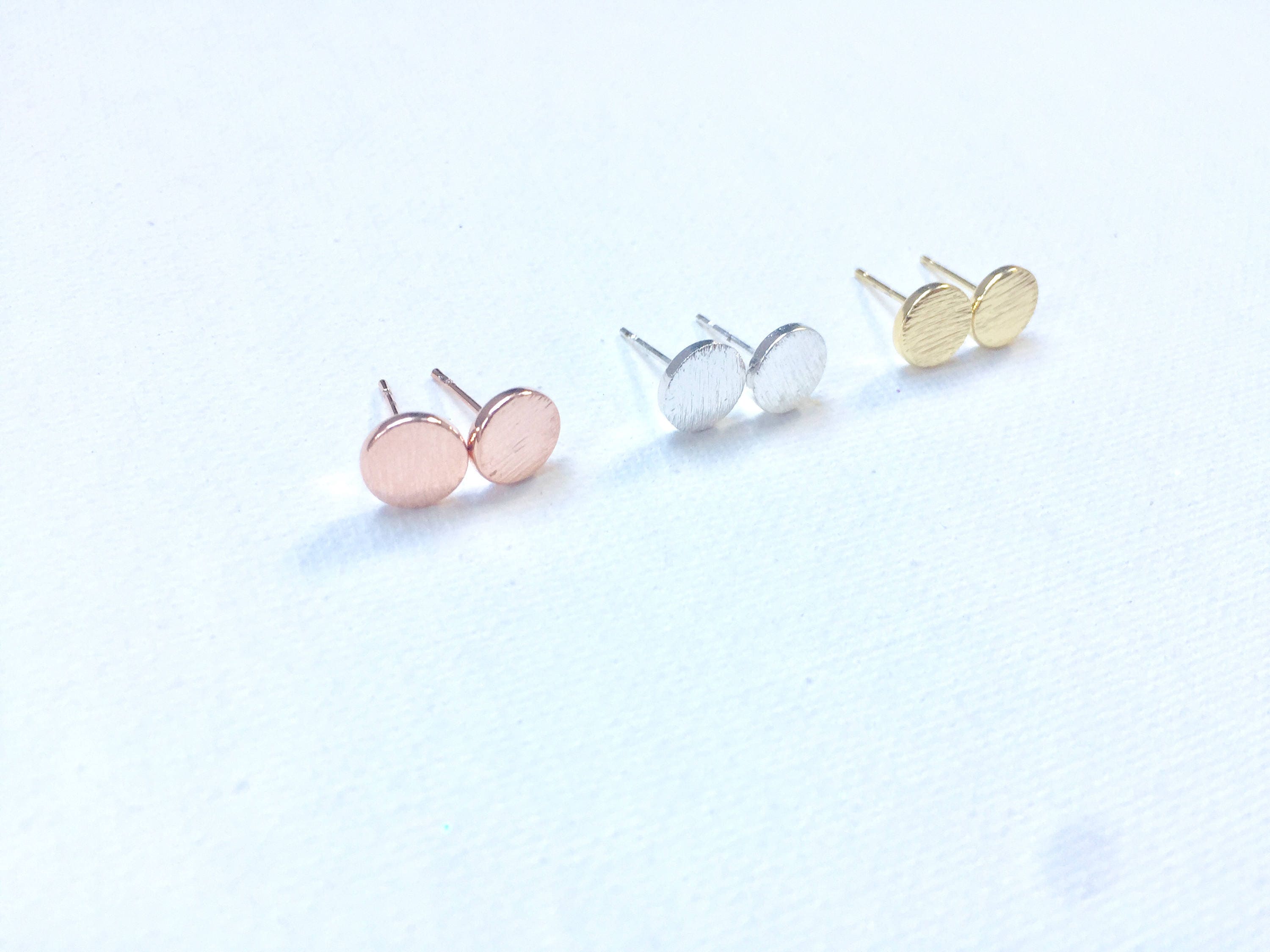 Minimalist Stud Earrings Gold Stud Earrings Earring Set Circle | Etsy