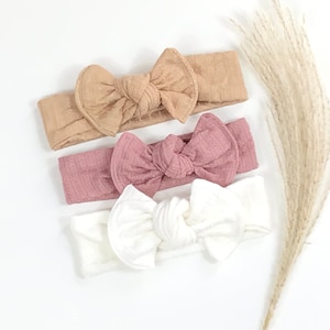 Baby Headband Set Baby Gift Set Baby Shower Gift Set Bow Headbands Toddler Headbands Set Headband Ivory Headband Baby Headband Baby Girl