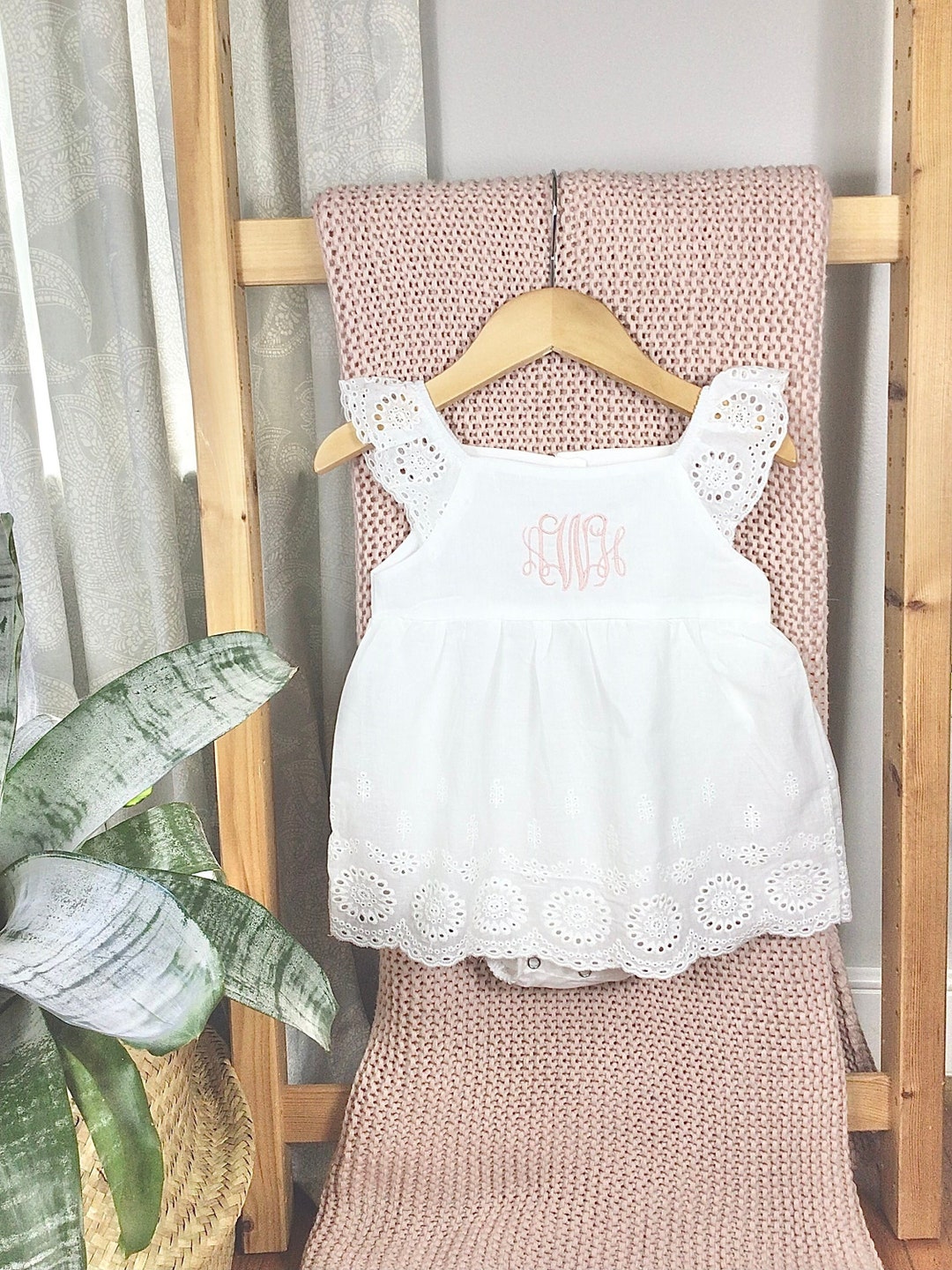 Monogram Baby Gift Set Monogram Baby Romper Baby Shower Gift Monogram