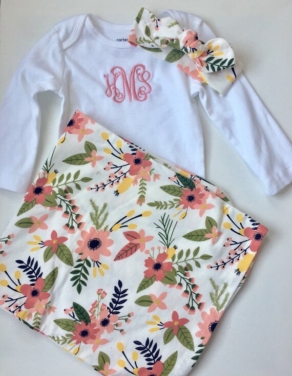 etsy monogrammed baby gifts