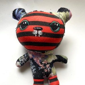 Handmade Art Doll, Stuffed Animal, one of a kind doll, handmade stuffed animal