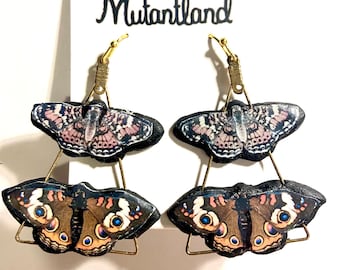 Handmade Polymer Clay Butterfly Earrings: Wearable Art