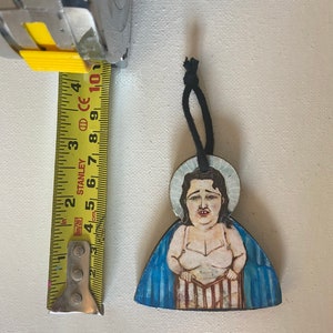 Edith Massey Ornament, 2.75, Egg Lady, Angel Ornament, John Waters Ornament, Wooden Ornament, egg lady, edith massey image 2