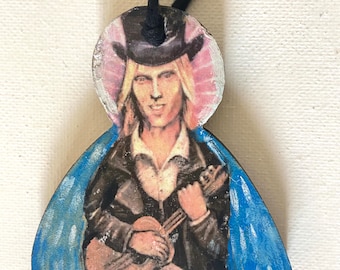 Tom Petty Ornament, 2.75" Tom Petty, Petty, Tom Petty and the Heartbreakers, Dead Rockstars, Tom Petty Fan, Rock star art