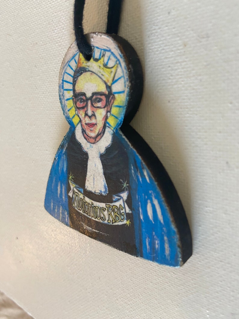 Ruth Bader Ginsburg, RBG , Ornament, Notorios RBG, rip RBG, Ruth Bader Ginsburg Angel, Feminist Art image 3