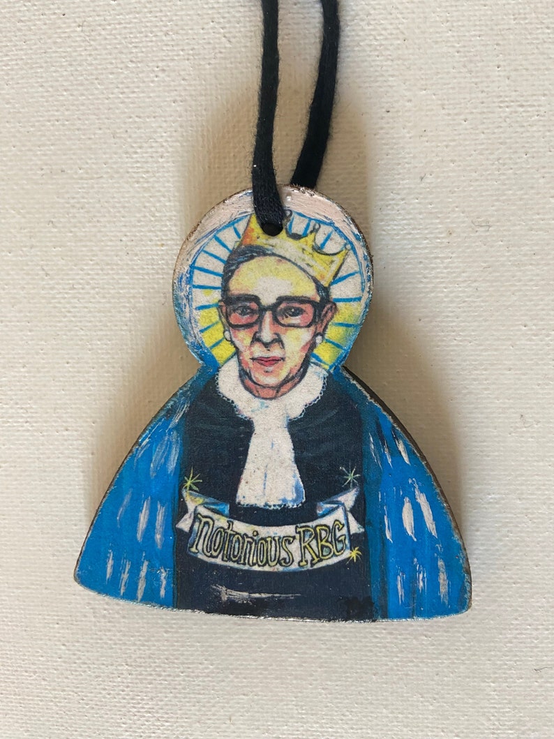 Ruth Bader Ginsburg, RBG , Ornament, Notorios RBG, rip RBG, Ruth Bader Ginsburg Angel, Feminist Art image 1