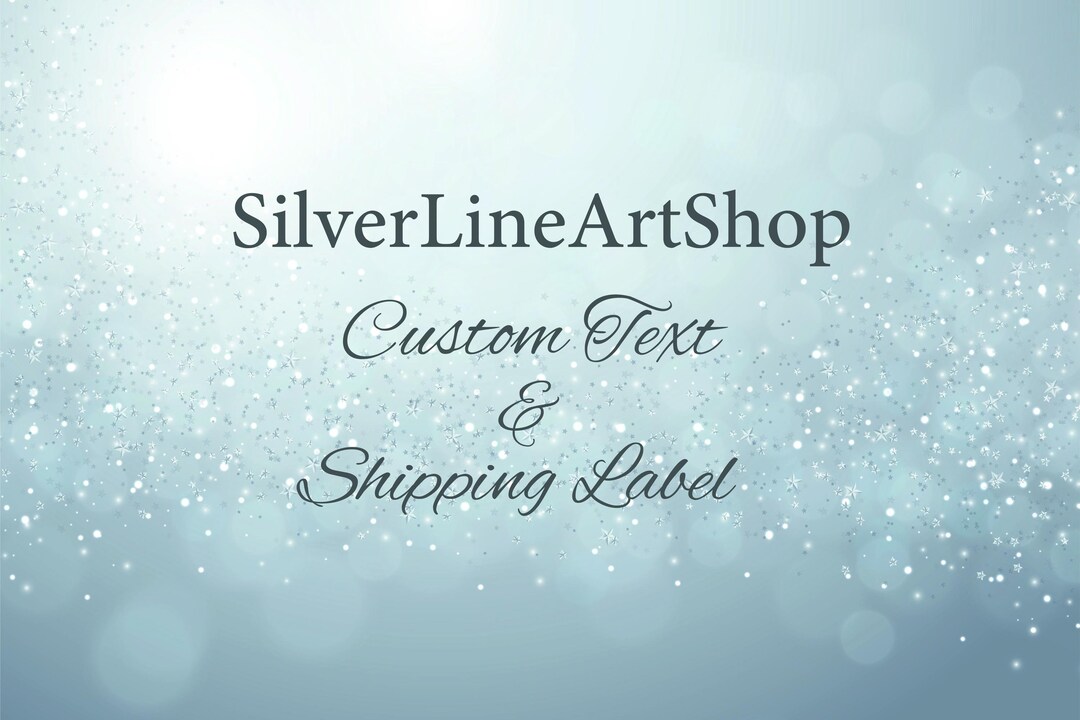 Shipping Label - Custom Text Label - Etsy