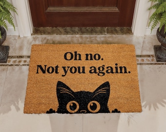 Funny Doormat with Pet Design, Funny Welcome Mat, Sarcastic Door Mat, Rude Welcome Mat, Unwelcome Mat, Hilarious Coir Mat, Housewarming Gift