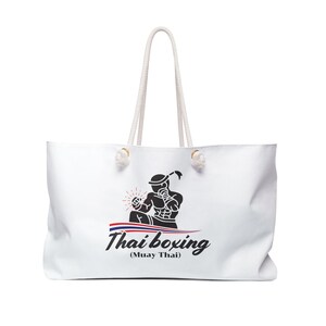 Thai Boxing (Muay Thai) Weekender Bag - Perfect for Sports, Travel, Gym, Gifts, Fitness Enthusiasts, Martial Arts Lovers, Gift for Boxers