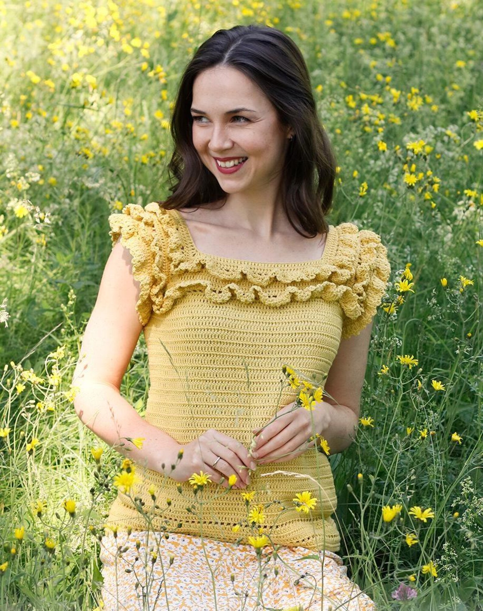 Summer Date – Crochet Pattern for Women – Top-down Raglan Jumper With ...