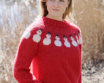 Pull De Noël Femme, Bonhomme De Neige, Vert, Cardigan, Nouvel An, Taille XL, Neuf Sans étiquette