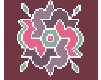 Rangoli Stitches - Pushpa Tile 01