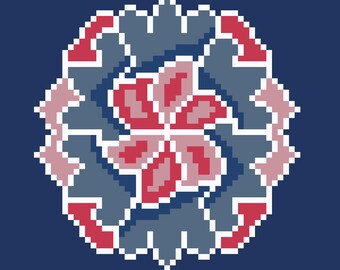 Rangoli Stitches - Pushpa Tile 02