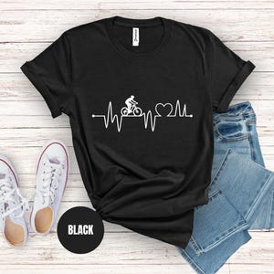 Bicycle T-Shirt for Unisex, Bike Shirt Cycling Apparel, Bicycle lover, Minimalistic Bicycle T-shirt, Cotton T-shirt, Gift