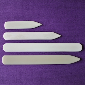 Bone Folder da 4, 6 o 8 pollici - Osso autentico o plastica / Bonefolder / Strumento per lavorazione della pelle e della carta
